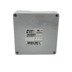Hammond 1554N2GY Watertight PC Enclosure 120 x 120 x 60mm Grey Plastic Box 4.72"